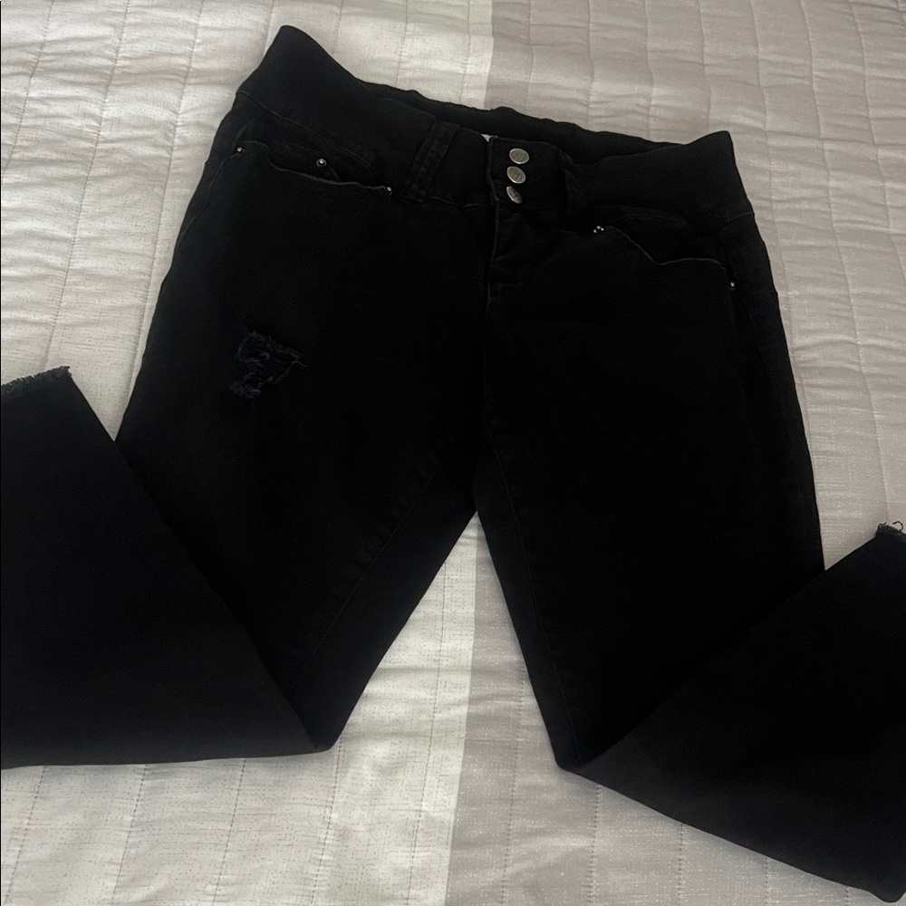 (Royalty ForMe) Women's Midnight Black Skinny Jeans full stretch Size 6